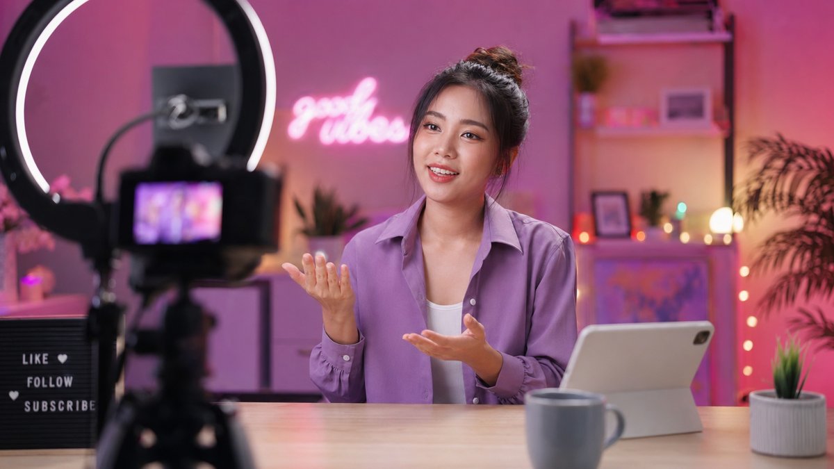 网红主播视频创作现场