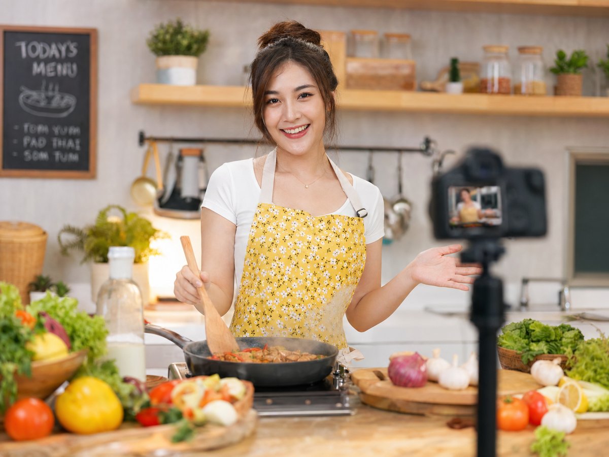 网红主播美食视频教程