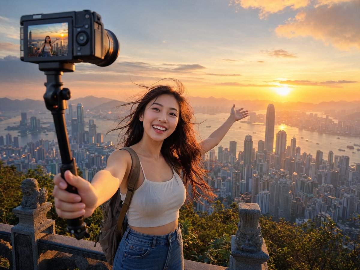 网红主播旅行视频
