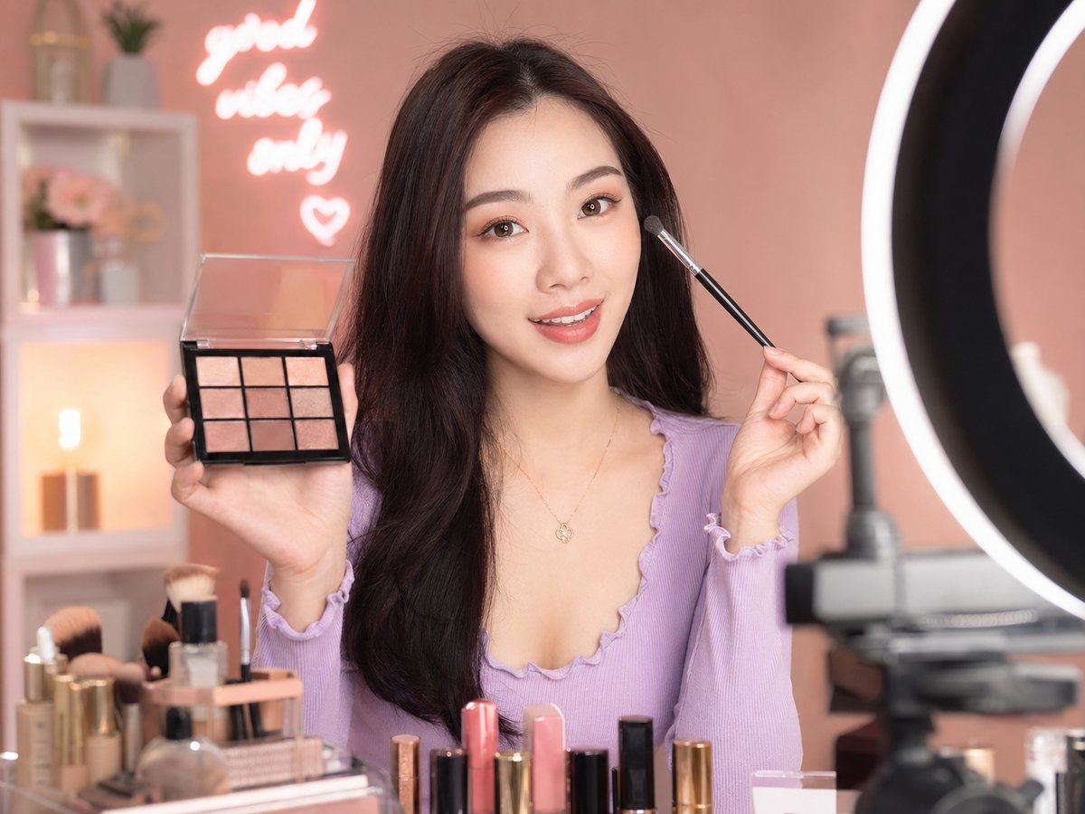网红主播美妆视频教程